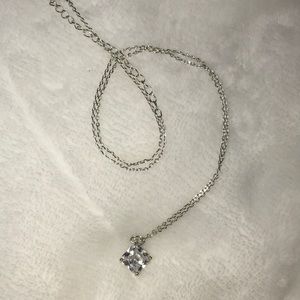 A false diamond necklace